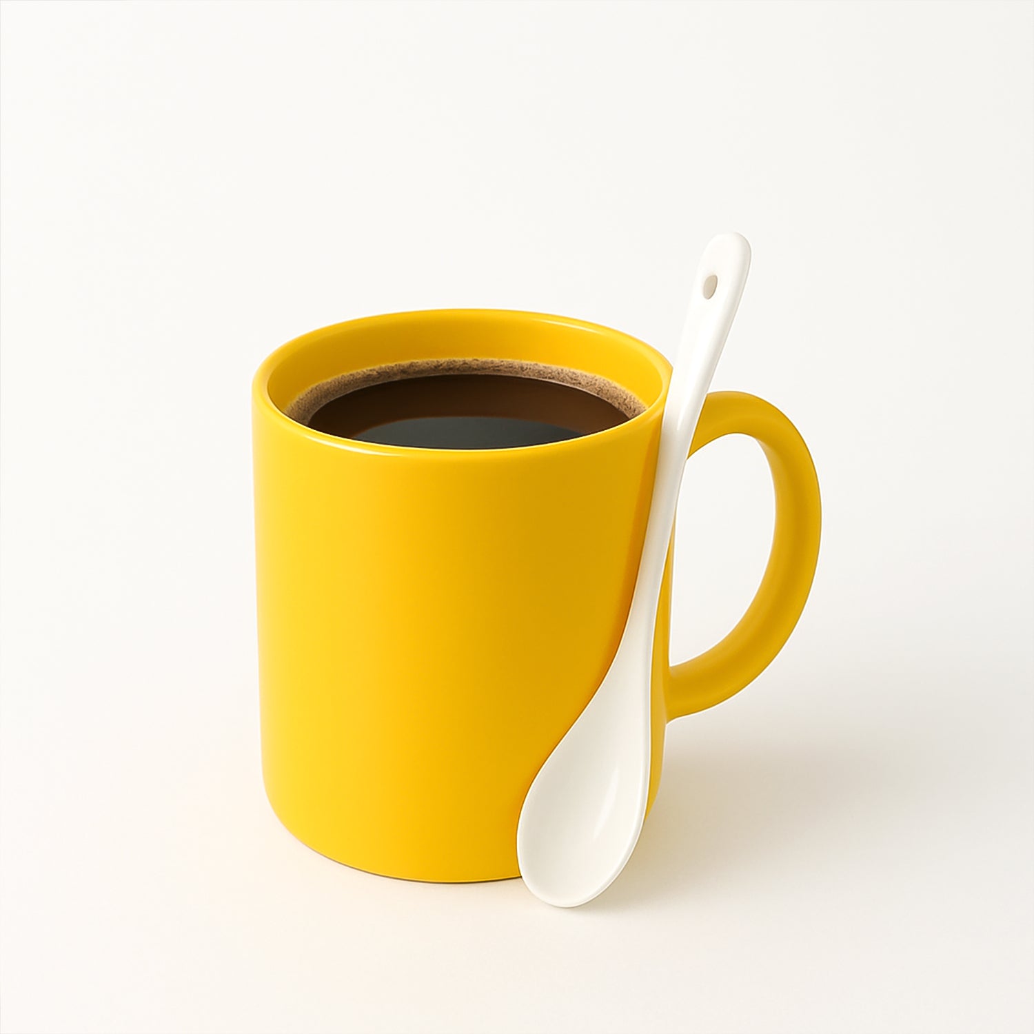 Elegant Ceramic Mug With Matching Spoon Elegant Ceramic Mug With Matching Spoon